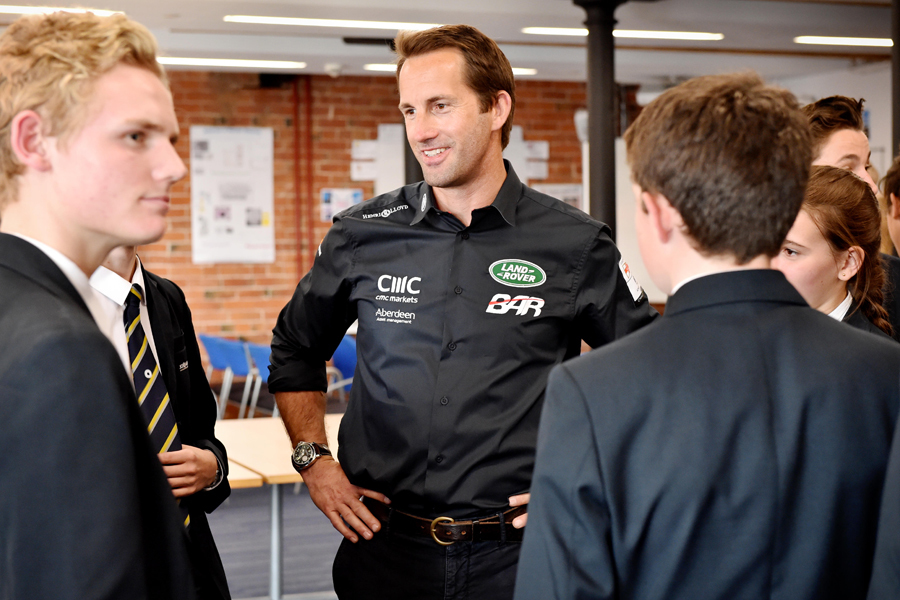 Sir Ben Ainslie at The JCB Academy Sixth Form