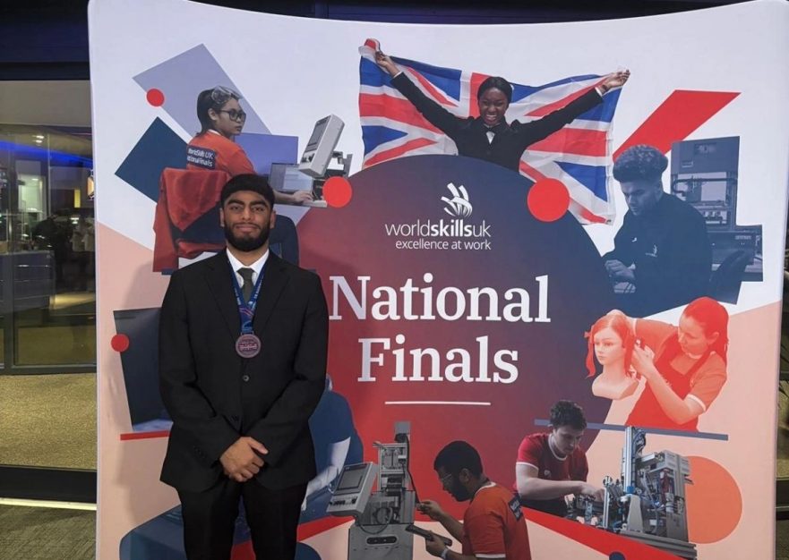 Musa with his Bronze medal